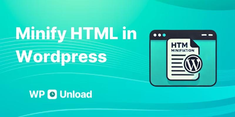 Illustration of minifying HTML in WordPress