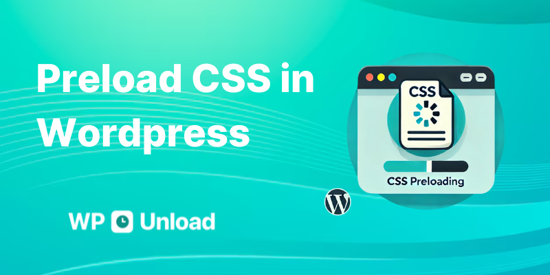 Illustration of preloading CSS in WordPress